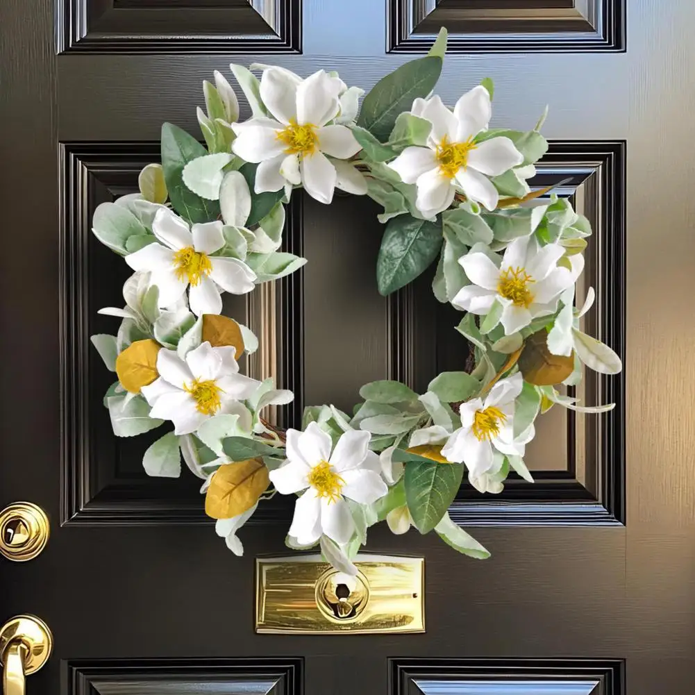 15 Inch Artificial Magnolia Flower Wreath Spring Summer Faux Floral Wreath Greenery Leaves Layered Leaf Wreathes Floral Wreath
15 Inch Artificial Magnolia Flower Wreath Spring Summer Faux Floral Wreath Greenery Leaves Layered Leaf Wreathes Floral Wreath