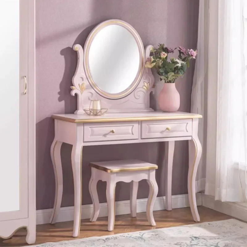 Modern Luxury Dressing Table Nordic Chair Pink Desk Dressing Table Sets Cabinet European Coiffeuse De Chambre Bedroom Furniture
Modern Luxury Dressing Table Nordic Chair Pink Desk Dressing Table Sets Cabinet European Coiffeuse De Chambre Bedroom Furniture