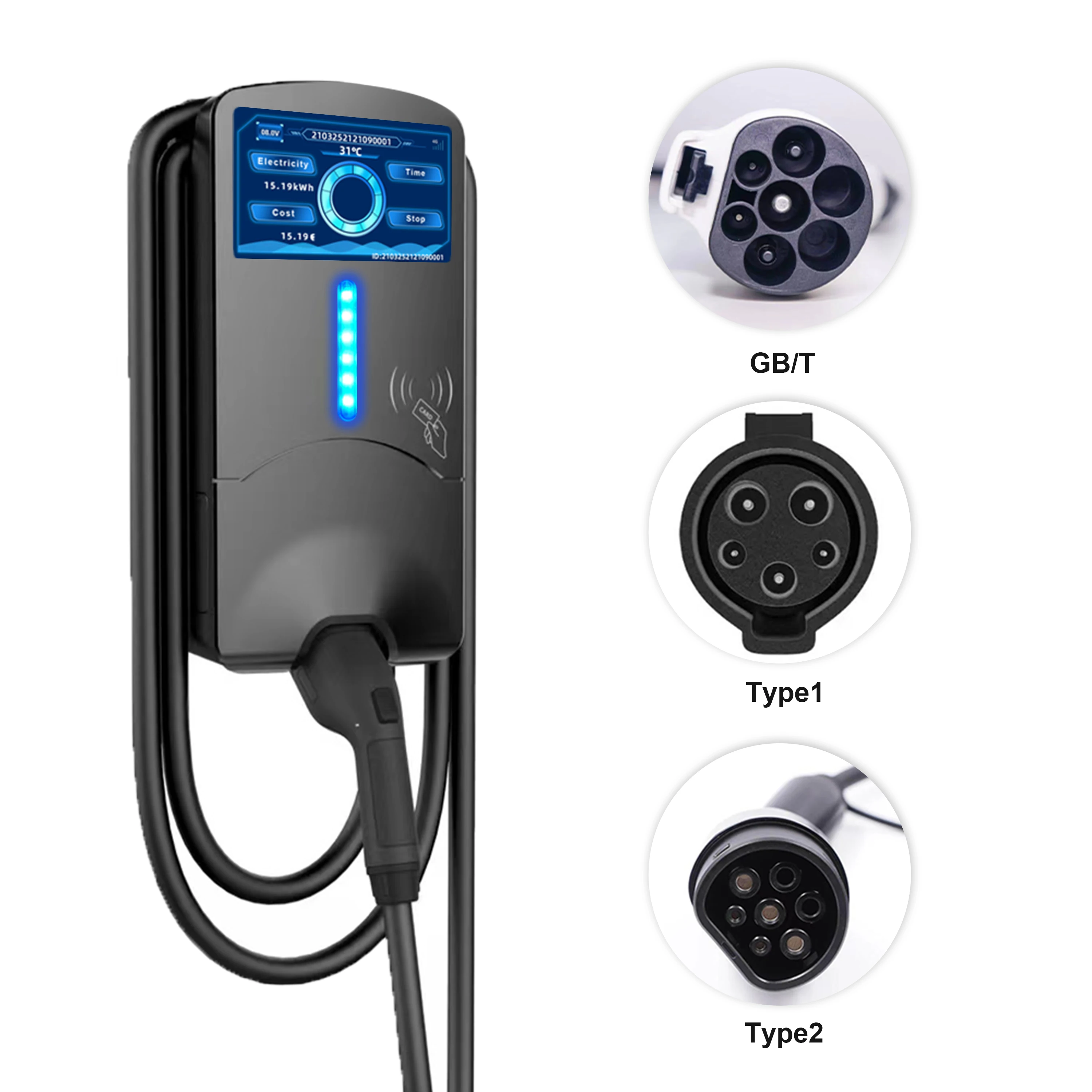Commercial Portable 32a 7KW Evse Electric Car Vehicle Ac Ev Charger Power Station Fast Wall-mounted Charging Station
Commercial Portable 32a 7KW Evse Electric Car Vehicle Ac Ev Charger Power Station Fast Wall-mounted Charging Station