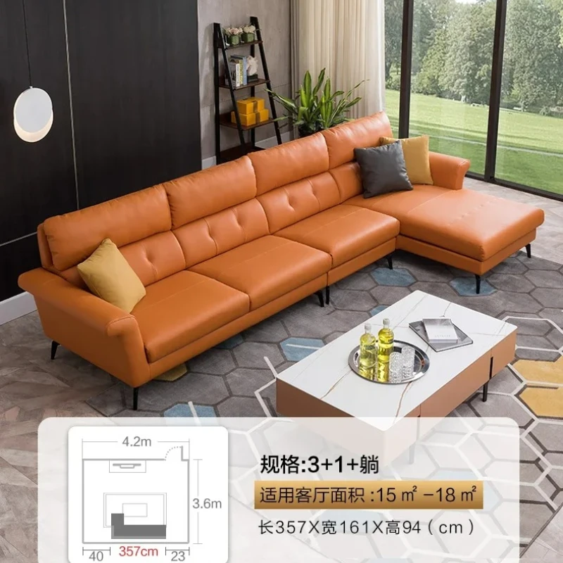 X-S Modern simple first-layer cowhide large-sized living room sofa HG
X-S Modern simple first-layer cowhide large-sized living room sofa HG