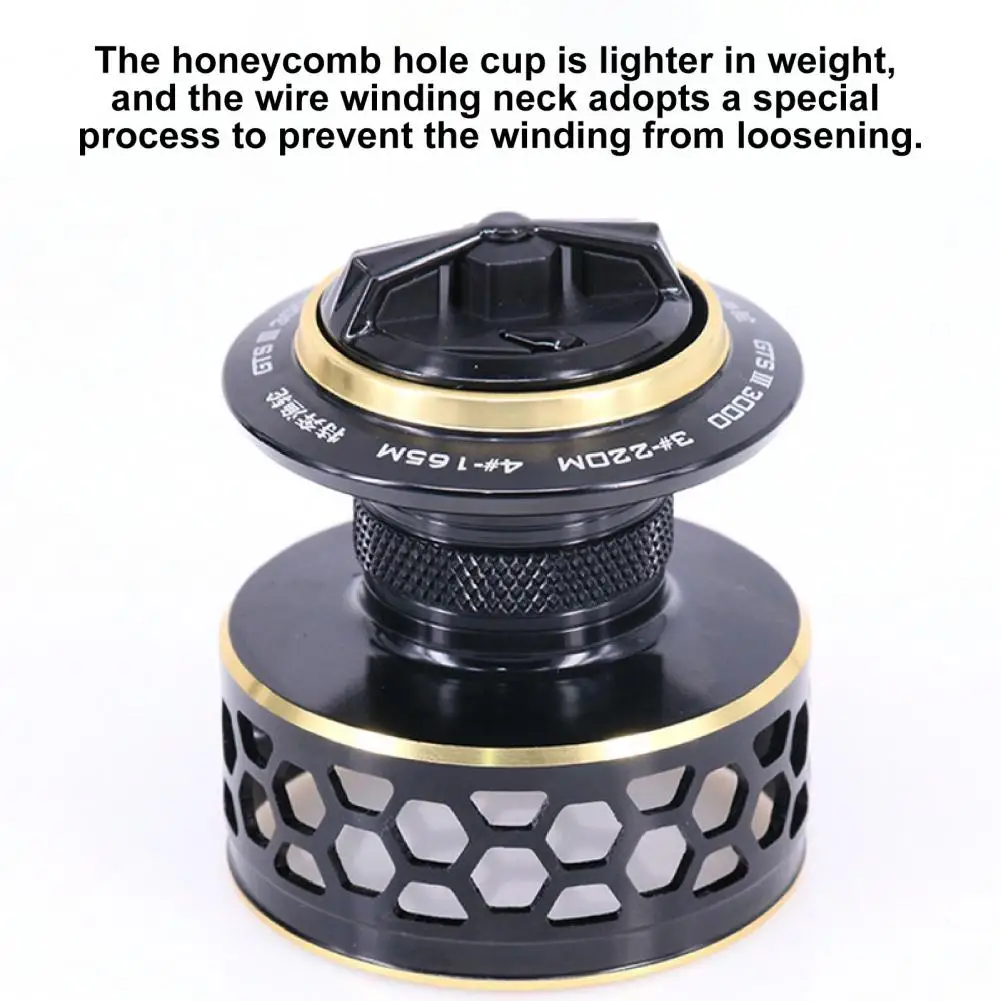 Функциональная Рыболовная катушка, легкая спиннинговая Рыболовная катушка из нержавеющей стали с сотовым отверстием, рыболовная катушка 
Функциональная Рыболовная катушка, легкая спиннинговая Рыболовная катушка из нержавеющей стали с сотовым отверстием, рыболовная катушка