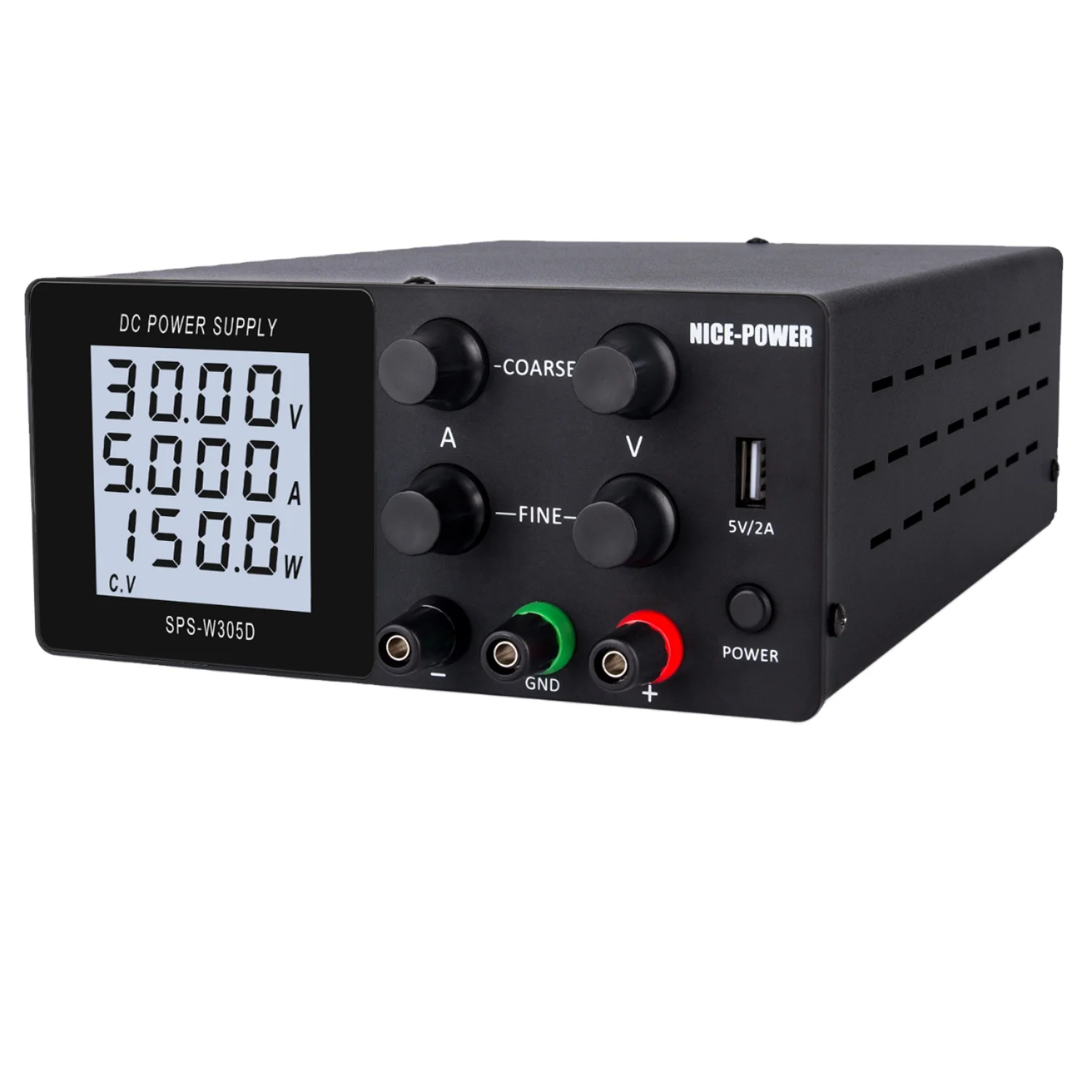 SPS-W605D 60V 5A LCD Digital Display Lab Adjustable DC Power Supply for Cell Phone & Computer PCB Repair
SPS-W605D 60V 5A LCD Digital Display Lab Adjustable DC Power Supply for Cell Phone & Computer PCB Repair