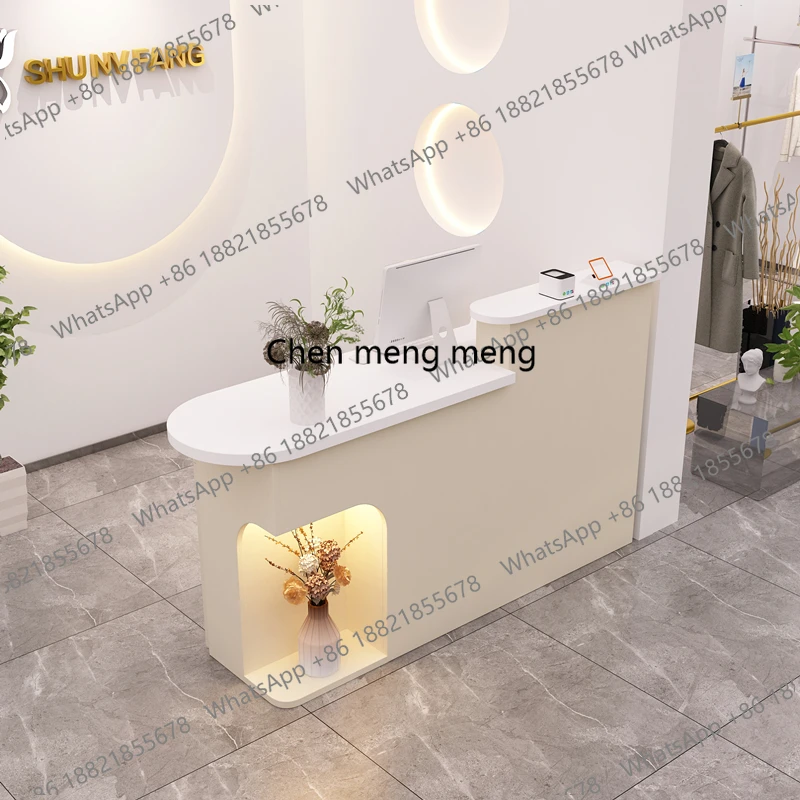 Drawer Welcome Reception Desks Curved Design Minimalist Corner Reception Desks Modern Aesthetic Escritorio Office Furniture
Drawer Welcome Reception Desks Curved Design Minimalist Corner Reception Desks Modern Aesthetic Escritorio Office Furniture