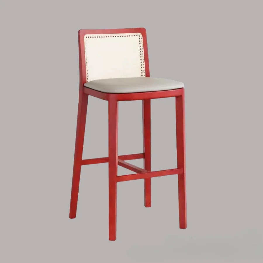 Solid wood bar chair designer extremely simple modern backrest high chair home living room bar chair
Solid wood bar chair designer extremely simple modern backrest high chair home living room bar chair