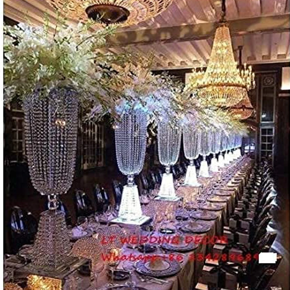 4pcs/10Pcs Acrylic Crystal Wedding Road Lead Table Flower Stand Candlestick Centerpiece Event Party Wedding Decoration Supplies
4pcs/10Pcs Acrylic Crystal Wedding Road Lead Table Flower Stand Candlestick Centerpiece Event Party Wedding Decoration Supplies