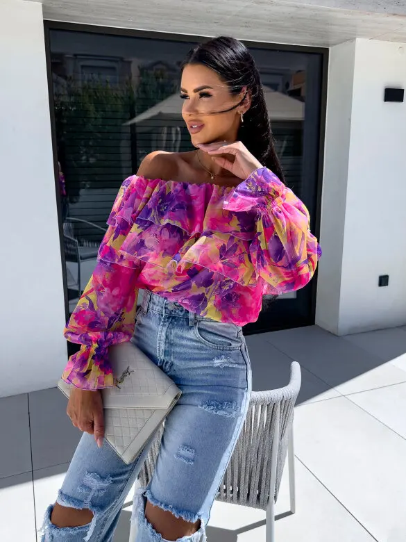 Elegant And Youthful Woman Blouses Women'S Boho Off The Shoulder Long Sleeve Blouse Tops Casual Floral Print Puffy
Elegant And Youthful Woman Blouses Women'S Boho Off The Shoulder Long Sleeve Blouse Tops Casual Floral Print Puffy