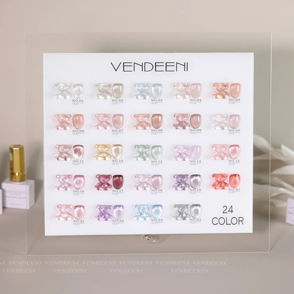 Vendeeni 24 Colors Transparent Cat Eye Gel Nail Polish Soak Off UV LED Ice Spar Magnetic Cat Eye Effect Manicure Nail Varnish
Vendeeni 24 Colors Transparent Cat Eye Gel Nail Polish Soak Off UV LED Ice Spar Magnetic Cat Eye Effect Manicure Nail Varnish