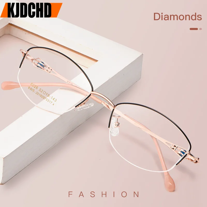 KJDCHD Comfortable Fashion Eyewear 2023 Vintage Half-Frames Glasses Myopia Optical Prescription Eyeglasses Frame For Women
KJDCHD Comfortable Fashion Eyewear 2023 Vintage Half-Frames Glasses Myopia Optical Prescription Eyeglasses Frame For Women