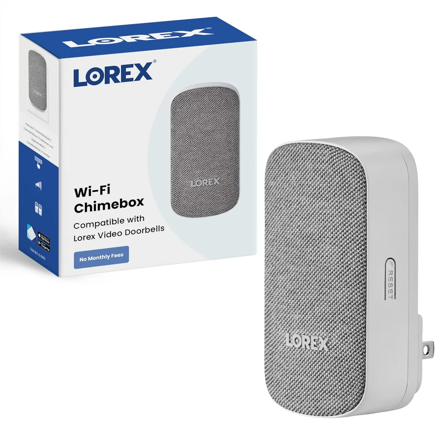 Lorex Add-on Chime for Doorbells, Plug-and-Play Installation, Customizable Digital Chime, Adjustable Volume & Multiple Tones,
Lorex Add-on Chime for Doorbells, Plug-and-Play Installation, Customizable Digital Chime, Adjustable Volume & Multiple Tones,