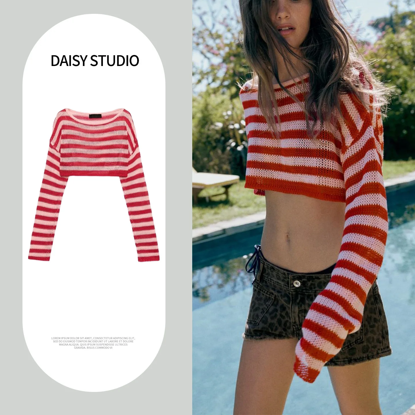 New Summer Women's Loose Fit Long Sleeve Knitted Crop Top Casual Style Striped One Shoulder Color Block Polyester Fiber
New Summer Women's Loose Fit Long Sleeve Knitted Crop Top Casual Style Striped One Shoulder Color Block Polyester Fiber