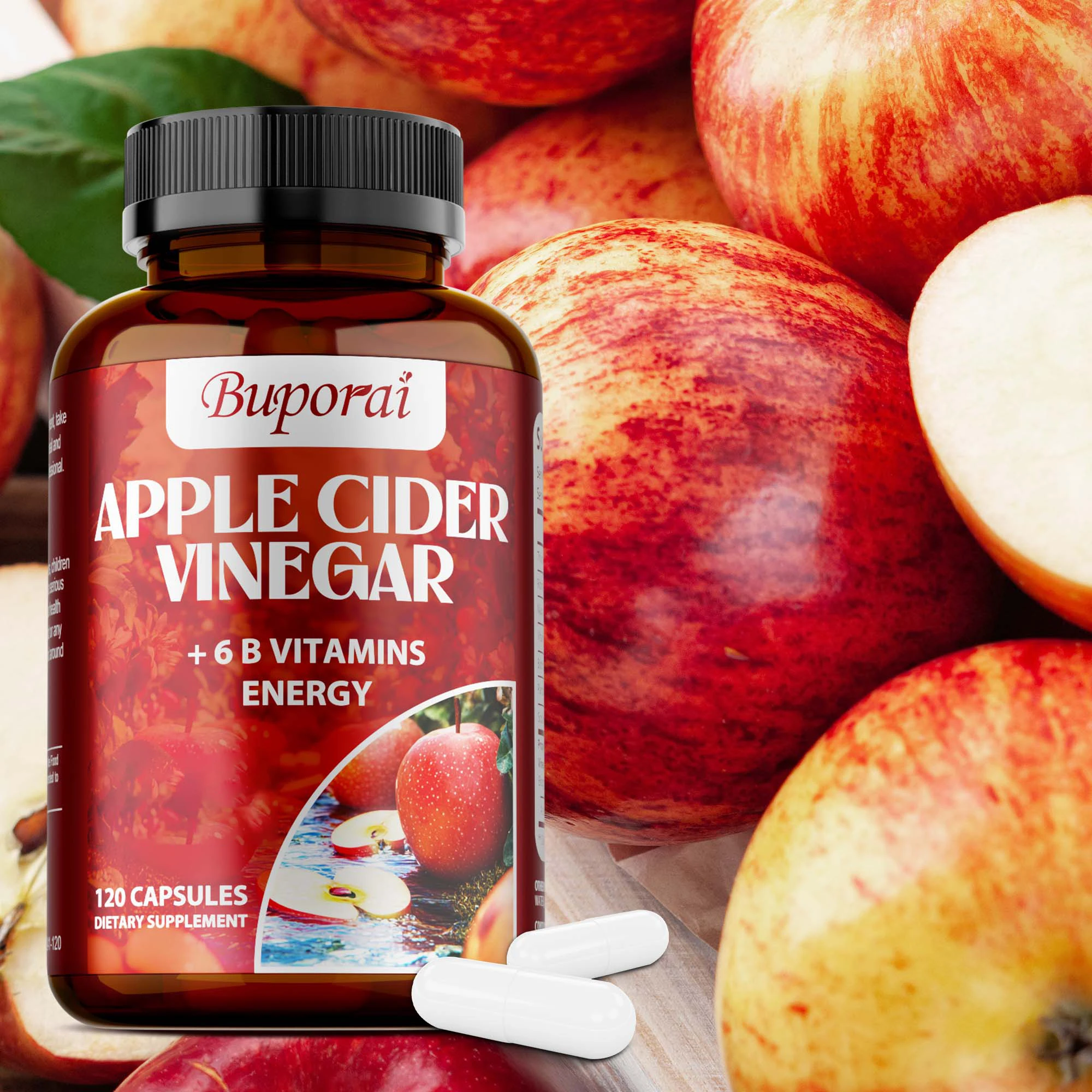 Apple Cider Vinegar Capsules - Maintains Cholesterol Levels, Reduces Bloating and Constipation, Metabolism, Weight Management
Apple Cider Vinegar Capsules - Maintains Cholesterol Levels, Reduces Bloating and Constipation, Metabolism, Weight Management