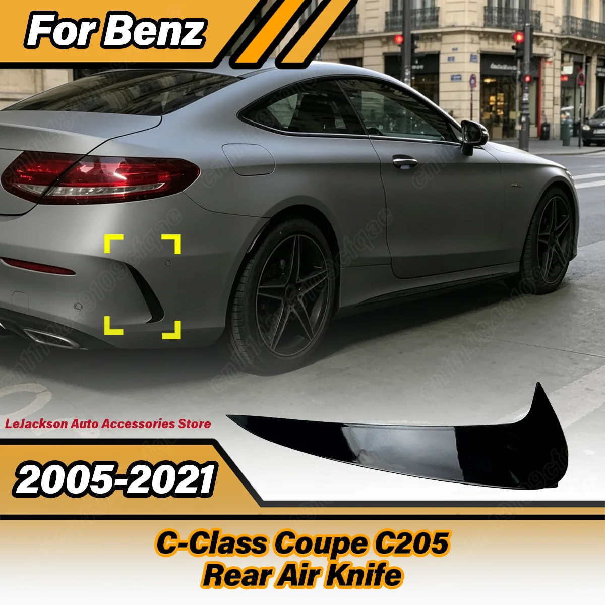 For Mercedes Benz C-Class Coupe C205 2015 2016 2017 2018 2019 2020 2021 Automobile Rear Air Knife Car Rear Canards Body Kit
For Mercedes Benz C-Class Coupe C205 2015 2016 2017 2018 2019 2020 2021 Automobile Rear Air Knife Car Rear Canards Body Kit