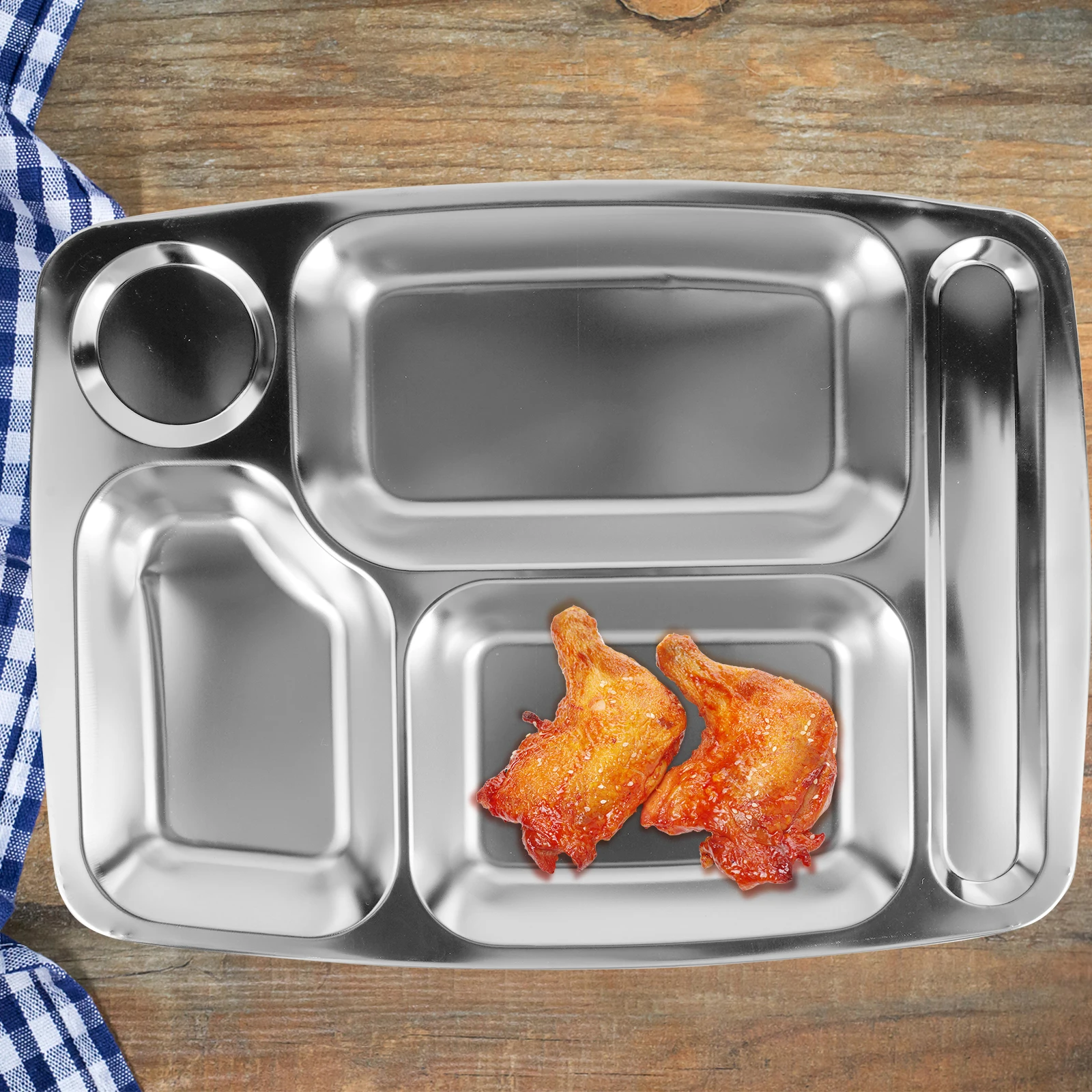 Professional Divided Food Plate Stainless Steel School Canteen Dinner Tray Metal Tableware Food Serving Tray Home Supplies
Professional Divided Food Plate Stainless Steel School Canteen Dinner Tray Metal Tableware Food Serving Tray Home Supplies