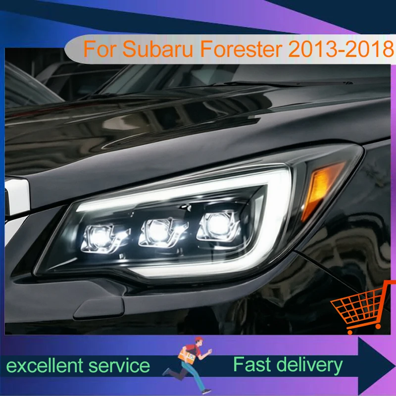 Powerful Headlight for Cars Subaru Forester 2013-2018 Upgrade Front Lamp Projector Lens DRL Full LED Turn Signal Car Accessories
Powerful Headlight for Cars Subaru Forester 2013-2018 Upgrade Front Lamp Projector Lens DRL Full LED Turn Signal Car Accessories
