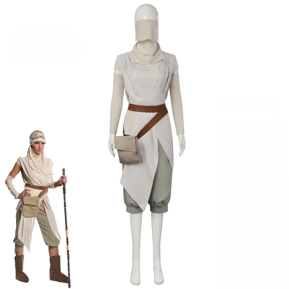 Movie Rey Cosplay Costume Outfit Uniform for Adult Women Halloween Carnival Disguise Suit
Movie Rey Cosplay Costume Outfit Uniform for Adult Women Halloween Carnival Disguise Suit