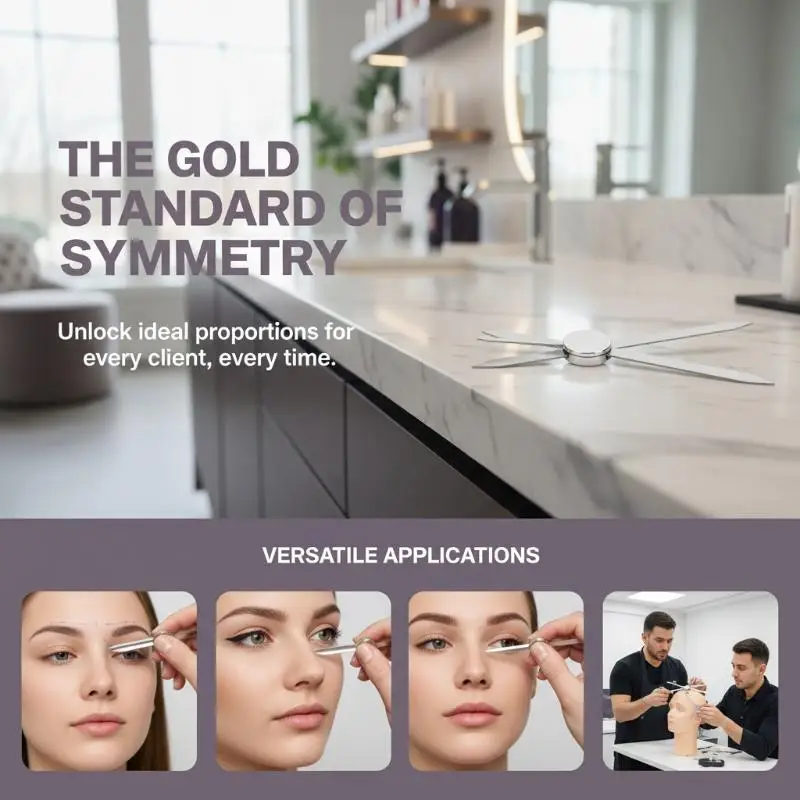 Silver/Gold/Black Microblading Balance Compass Ruler Tattoo Positioning Ruler Eyebrow Design Golden Ratio Ruler Tattoo Tool
Silver/Gold/Black Microblading Balance Compass Ruler Tattoo Positioning Ruler Eyebrow Design Golden Ratio Ruler Tattoo Tool