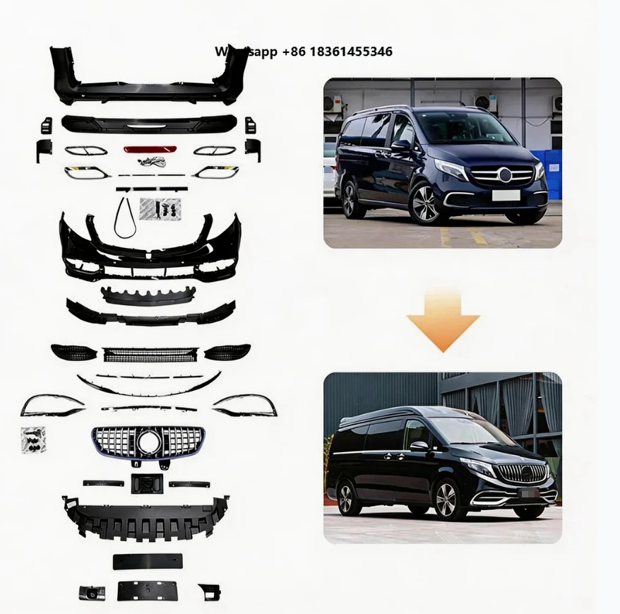 For Exterior Bumpers & Grill Perfect Luxury Bodykit For 2016-2024 V Class Vito W447 Upgrade with Tow Hook & Clips
For Exterior Bumpers & Grill Perfect Luxury Bodykit For 2016-2024 V Class Vito W447 Upgrade with Tow Hook & Clips