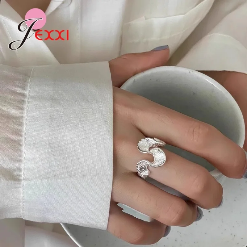 Sterling Silver S925 Open Finger Ring Punk Wave Irregular Geometric Stackable for Women Girl Jewelry Gift Dropship Wholesale
Sterling Silver S925 Open Finger Ring Punk Wave Irregular Geometric Stackable for Women Girl Jewelry Gift Dropship Wholesale