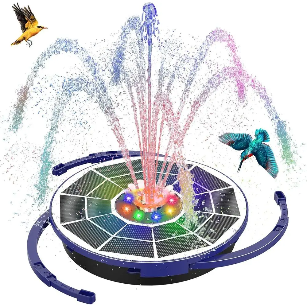 3.5W Mountain Pump with LED Colorful Lights & 3000mAh Battery, Bird Bath Fountain with 10 Nozzles, Water Pump for Garden, Pond a
3.5W Mountain Pump with LED Colorful Lights & 3000mAh Battery, Bird Bath Fountain with 10 Nozzles, Water Pump for Garden, Pond a