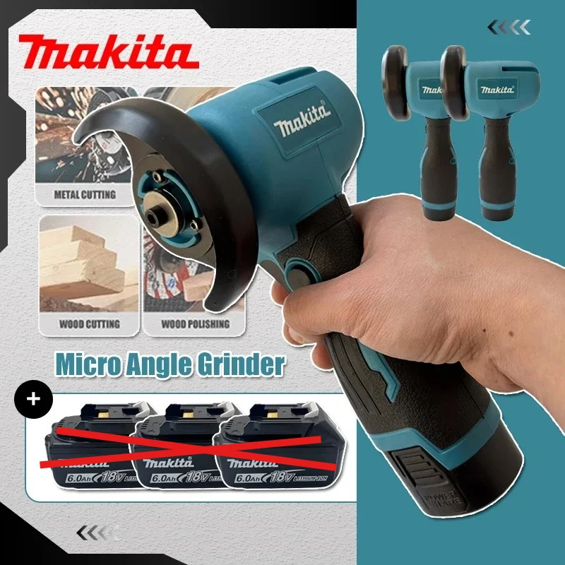 Аккумуляторная мини-угловая шлифовальная машина Makita 19500 об/мин, ручная, для шлифовки, полировки и резки, электроинструмент
Аккумуляторная мини-угловая шлифовальная машина Makita 19500 об/мин, ручная, для шлифовки, полировки и резки, электроинструмент