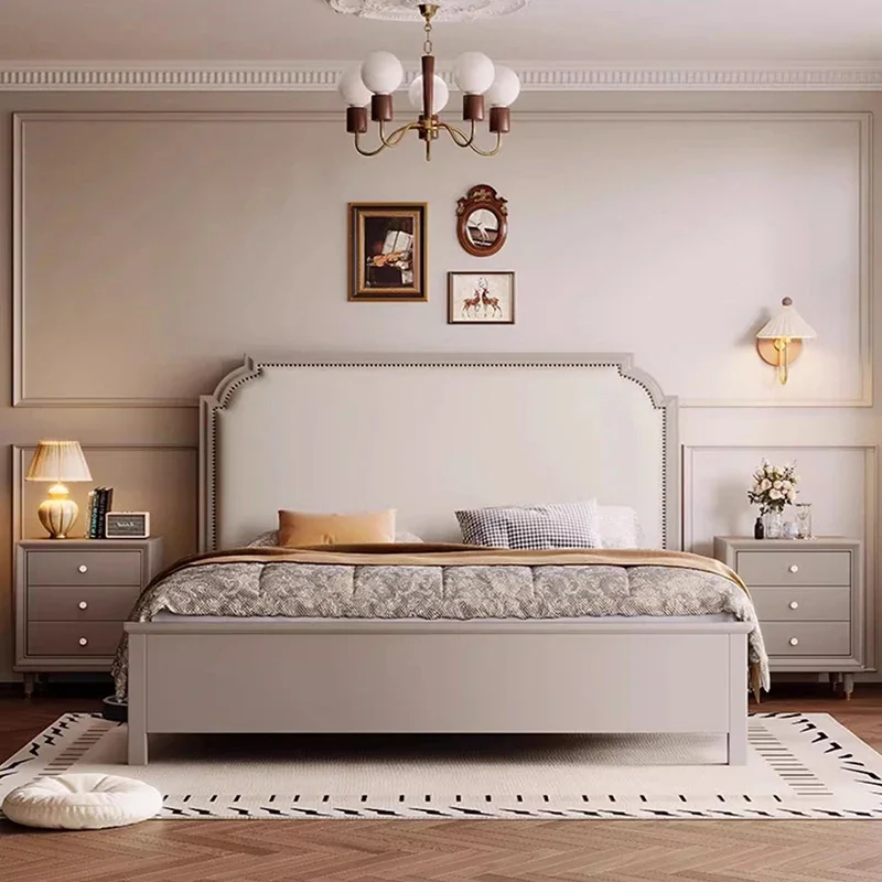 Adult Beige Modern Double Bed Luxury Frame Teen High Wooden Frames Double Bed Bedroom Queen Big Cama De Casal Home Furniture
Adult Beige Modern Double Bed Luxury Frame Teen High Wooden Frames Double Bed Bedroom Queen Big Cama De Casal Home Furniture