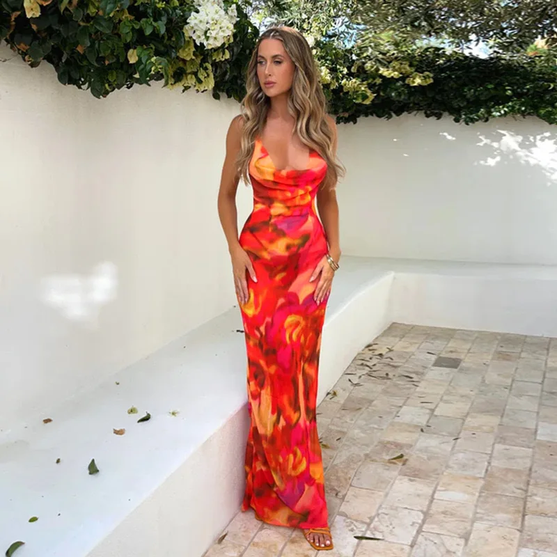 2025 Women's New Summer Vacation Style Printed Pocket Collar Neck Exposed Backpack Hip Camisole Long Dresses Fashion Party Dress
2025 Women's New Summer Vacation Style Printed Pocket Collar Neck Exposed Backpack Hip Camisole Long Dresses Fashion Party Dress