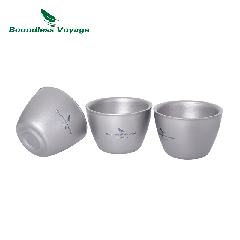 3pcs Boundless Voyage 40ml Titanium Tea Cup Double-Wall Mini Mug Lightweight Anti-Scalding Tableware for Outdoor Camping
3pcs Boundless Voyage 40ml Titanium Tea Cup Double-Wall Mini Mug Lightweight Anti-Scalding Tableware for Outdoor Camping