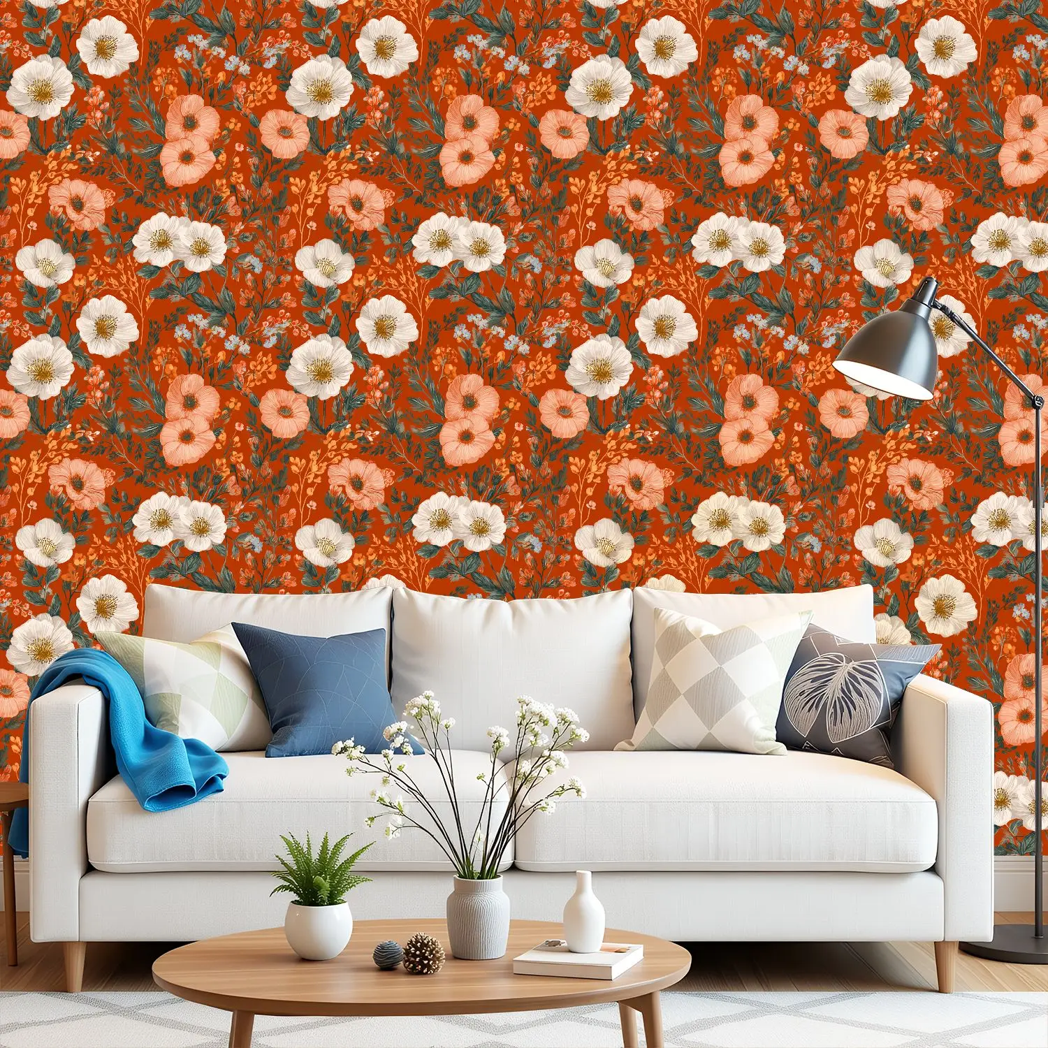 Обои с цветочным рисунком персика, обжженного оранжевого цвета, 22,83 дюйма X 118 дюймов, водонепроницаемые обои для гостиной/спальни/ванной комнаты, наклейка на стену из ПВХ 
Обои с цветочным рисунком персика, обжженного оранжевого цвета, 22,83 дюйма X 118 дюймов, водонепроницаемые обои для гостиной/спальни/ванной комнаты, наклейка на стену из ПВХ