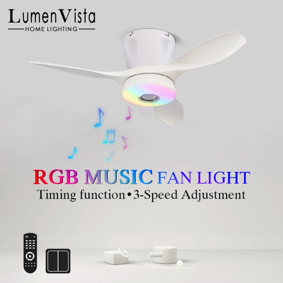 Bluetooth Music RGB Ceiling Fan Light Remote Control LED Fans Light Kitchen Living Room Bedroom Electric Fan Indoor Decor Lamp 
Bluetooth Music RGB Ceiling Fan Light Remote Control LED Fans Light Kitchen Living Room Bedroom Electric Fan Indoor Decor Lamp