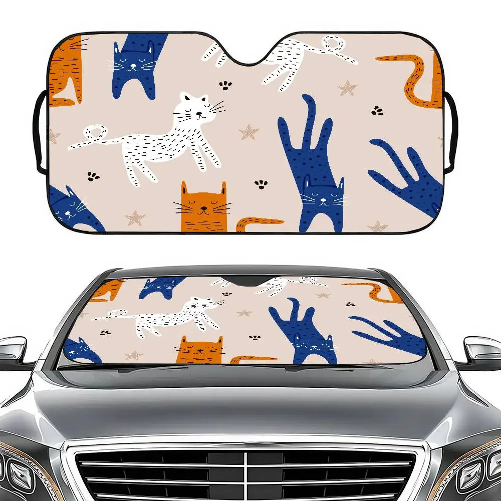 Cute Cartoon (Dinosaur/Cat/Rabbit) Car Windshield Sunshade - Front Window Sunblock, Double-Ring Interior Baffle
Cute Cartoon (Dinosaur/Cat/Rabbit) Car Windshield Sunshade - Front Window Sunblock, Double-Ring Interior Baffle