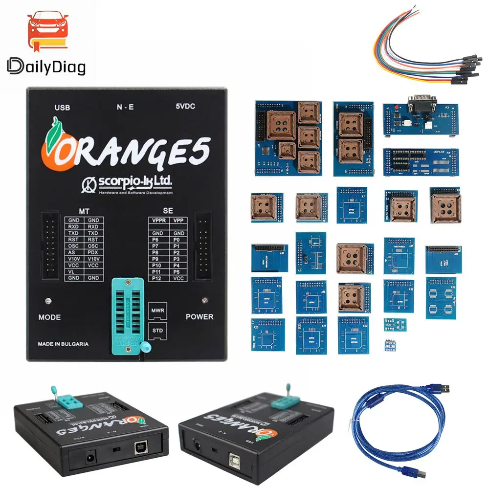 V1.38 Новый Orange5 с полным лицензионным программным обеспечением V1.34 программатор Инструмент Полный адаптер устройство Улучшенная функция 24 адаптера
V1.38 Новый Orange5 с полным лицензионным программным обеспечением V1.34 программатор Инструмент Полный адаптер устройство Улучшенная функция 24 адаптера