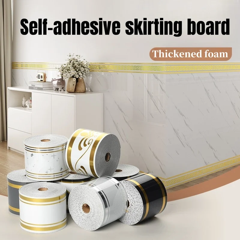 Anti-Scratch PVC Thickening Foam Self-Adhesive Baseboard Protect Wall Edges Skirting Line Wall Sticker Waist Line for Home Decor
Anti-Scratch PVC Thickening Foam Self-Adhesive Baseboard Protect Wall Edges Skirting Line Wall Sticker Waist Line for Home Decor
