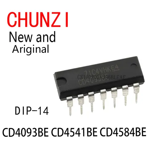 10PCS DIP-14 CD4093BE CD4541BE CD4584BE DIP-16 CD4094BE CD4511BE CD4520BE CD4543BE CD4033BE CD4510BE CD4516BE CD4518BE CD4521BE