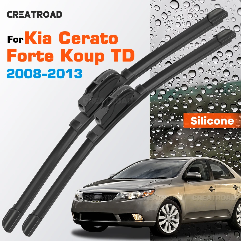 Silicone Wiper Blades Fit For Kia Cerato Forte Koup TD 2008-2013 Coated Silent HD Wear-Resistant Car Windshield Wipers 24"+20"
Silicone Wiper Blades Fit For Kia Cerato Forte Koup TD 2008-2013 Coated Silent HD Wear-Resistant Car Windshield Wipers 24"+20"