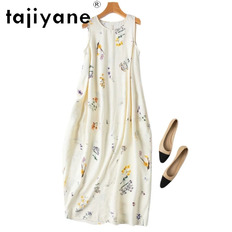 TAJIYANE 76% Mulberry Silk Long Dresses Woman Summer 2025 Cocoon - Shaped Vest Dress Dry Silk Party Frocks Ladies Clothes платье
TAJIYANE 76% Mulberry Silk Long Dresses Woman Summer 2025 Cocoon - Shaped Vest Dress Dry Silk Party Frocks Ladies Clothes платье