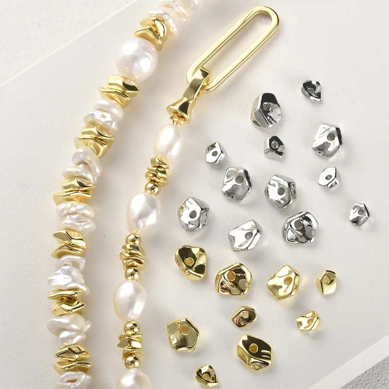 5 Pieces of Irregular Gravel Shape Spacer Beads Accessories Diy Pearl Bracelet Necklace Jewelry Making Materials Wholesale
5 Pieces of Irregular Gravel Shape Spacer Beads Accessories Diy Pearl Bracelet Necklace Jewelry Making Materials Wholesale