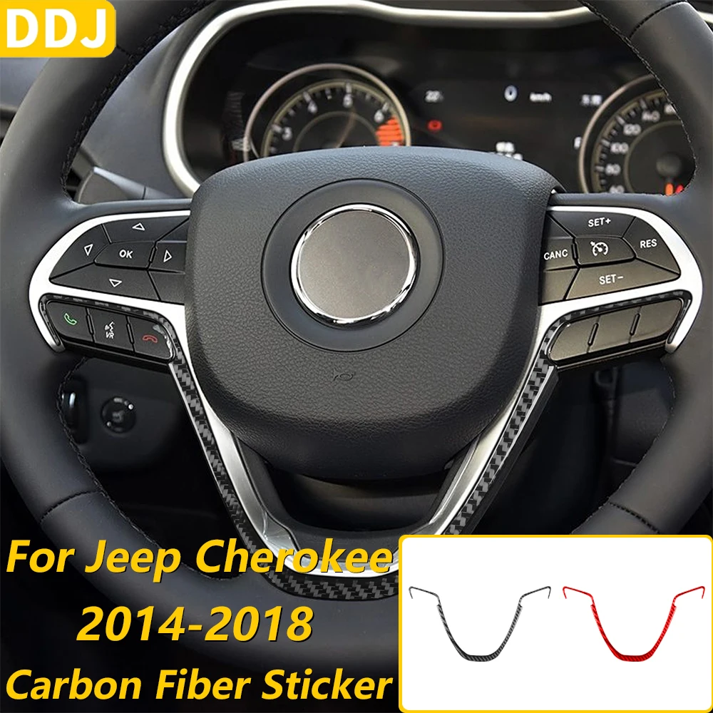 Soft Carbon Fiber Steering Wheel Frame Panel Trim Strips For Jeep Cherokee 2014-2018 Car Interior Accessories Decoration Sticker
Soft Carbon Fiber Steering Wheel Frame Panel Trim Strips For Jeep Cherokee 2014-2018 Car Interior Accessories Decoration Sticker