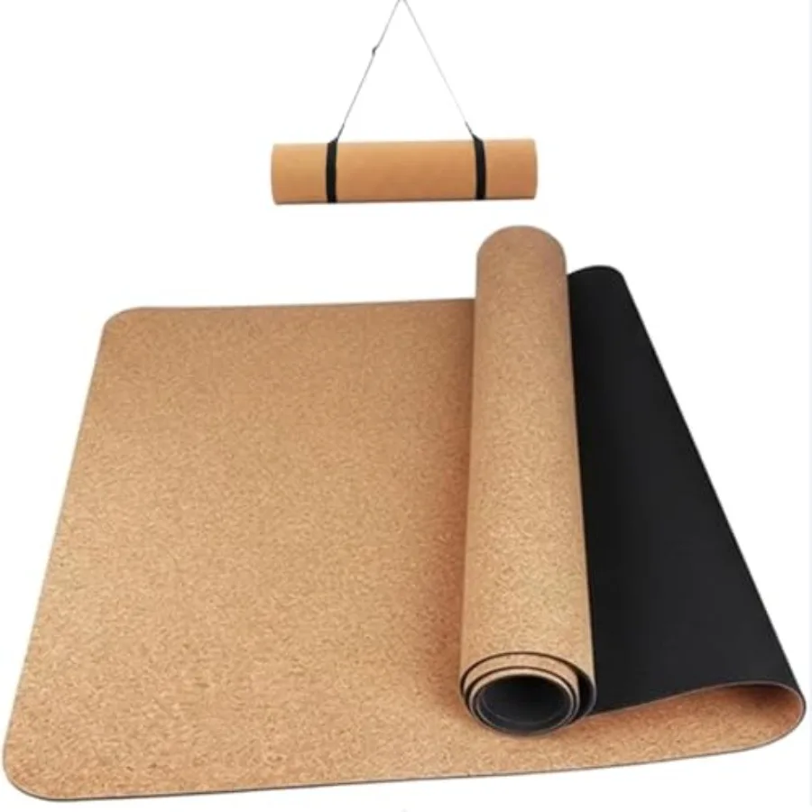 Cork Yoga Mat 4mm Thick Cushioning High Density Natural Rubber Pilates Exercise Pad with Carrying Strap 72 x 26 Inch for Home G
Cork Yoga Mat 4mm Thick Cushioning High Density Natural Rubber Pilates Exercise Pad with Carrying Strap 72 x 26 Inch for Home G