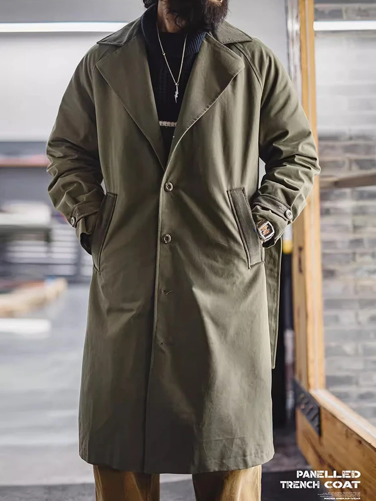 Madden Workwear American Retro Trench Coat Military een Cotton Flap Collar Men's Long Coat Spring Autumn Loose Fit Youth Trend
Madden Workwear American Retro Trench Coat Military een Cotton Flap Collar Men's Long Coat Spring Autumn Loose Fit Youth Trend