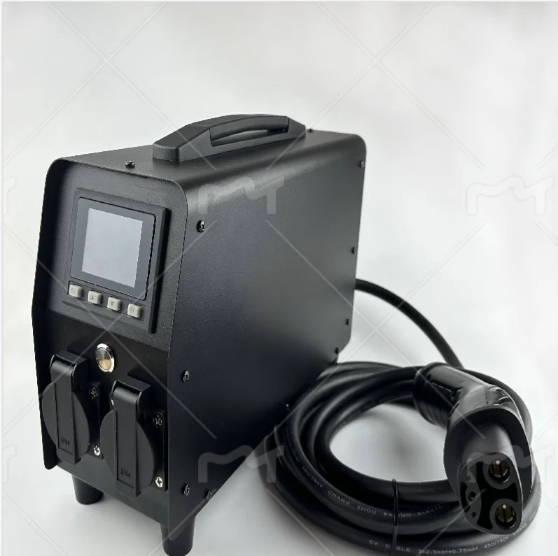 Portable Power Station 3KW V2L 30A EV Discharger Inverter for Nacs Model 3/Y/S/X USA Version
Portable Power Station 3KW V2L 30A EV Discharger Inverter for Nacs Model 3/Y/S/X USA Version