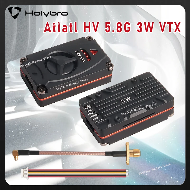 HolyBro Atlatl HV 5.8G 3W VTX, 5 Bands 37 Channels, Switchable PIT 25mW/3000mW, Ideal for FPV Long Range Flight
HolyBro Atlatl HV 5.8G 3W VTX, 5 Bands 37 Channels, Switchable PIT 25mW/3000mW, Ideal for FPV Long Range Flight