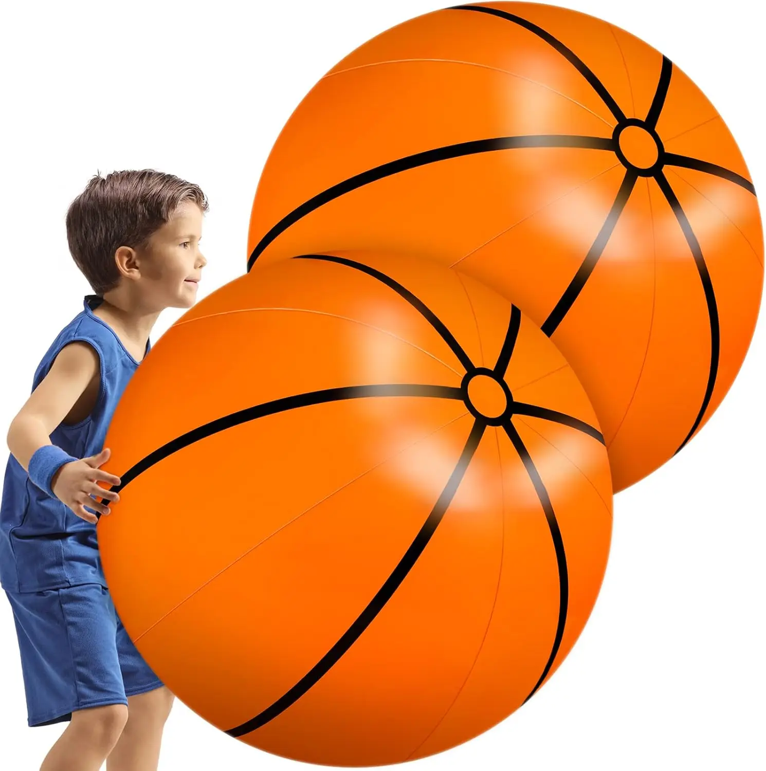 4-Pack 27-Inch Inflatable Basketballs for Outdoor Games, Sports Events, and Party Decorations
4-Pack 27-Inch Inflatable Basketballs for Outdoor Games, Sports Events, and Party Decorations