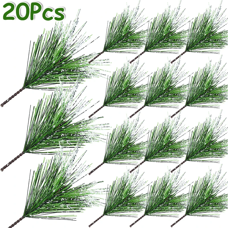 20pcs Artificial Pine Branch Decoration Christmas Tree Picks Branches Green Plants Merry Xmas Decor For Wreath DIY Accessories
20pcs Artificial Pine Branch Decoration Christmas Tree Picks Branches Green Plants Merry Xmas Decor For Wreath DIY Accessories