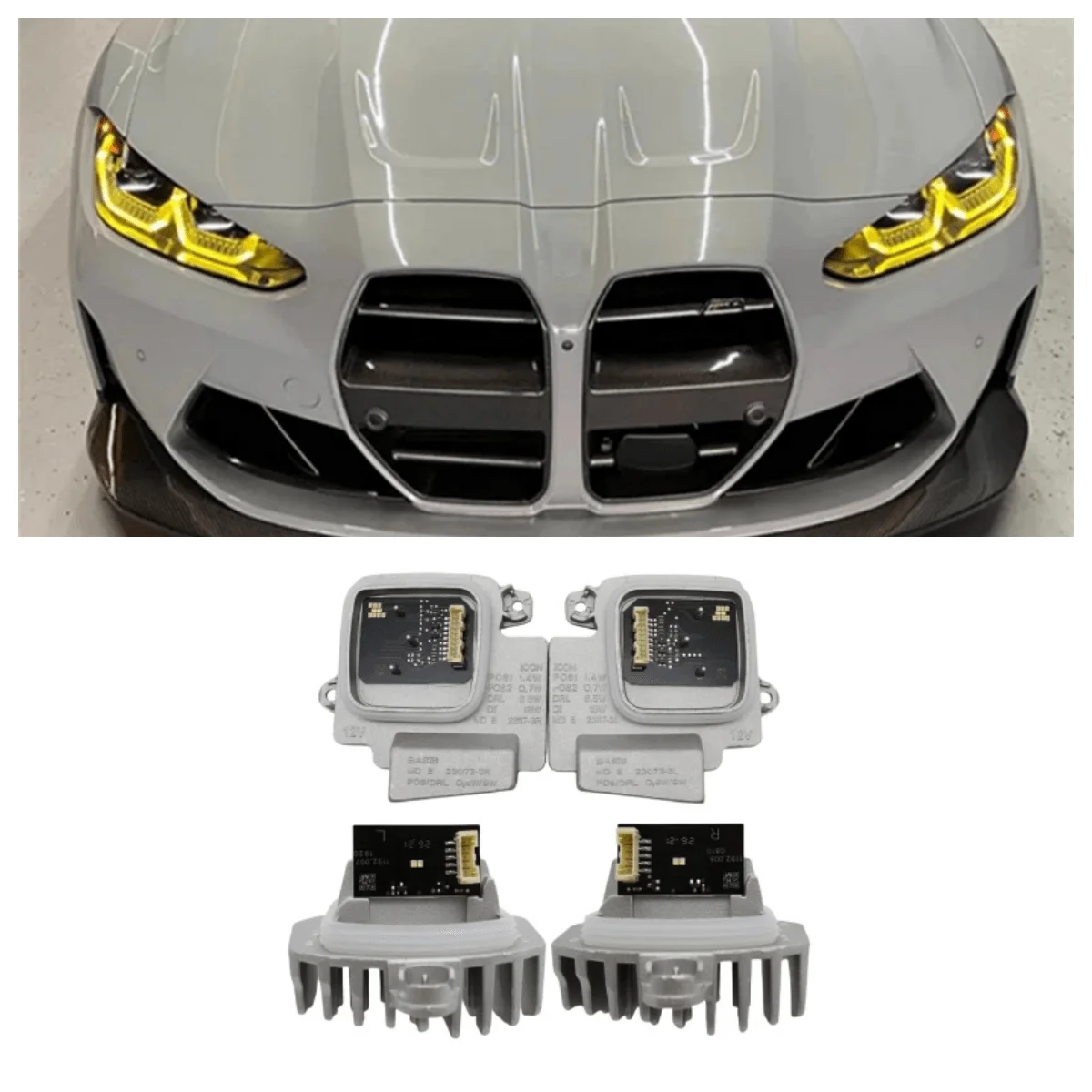 Yellow Lemon Laser Headlight DRL LED Modules For BMW M3 M4 G22 G23 G26 G80 G82 G83 430i M440i 2021 2022 Daytime Running Light
Yellow Lemon Laser Headlight DRL LED Modules For BMW M3 M4 G22 G23 G26 G80 G82 G83 430i M440i 2021 2022 Daytime Running Light