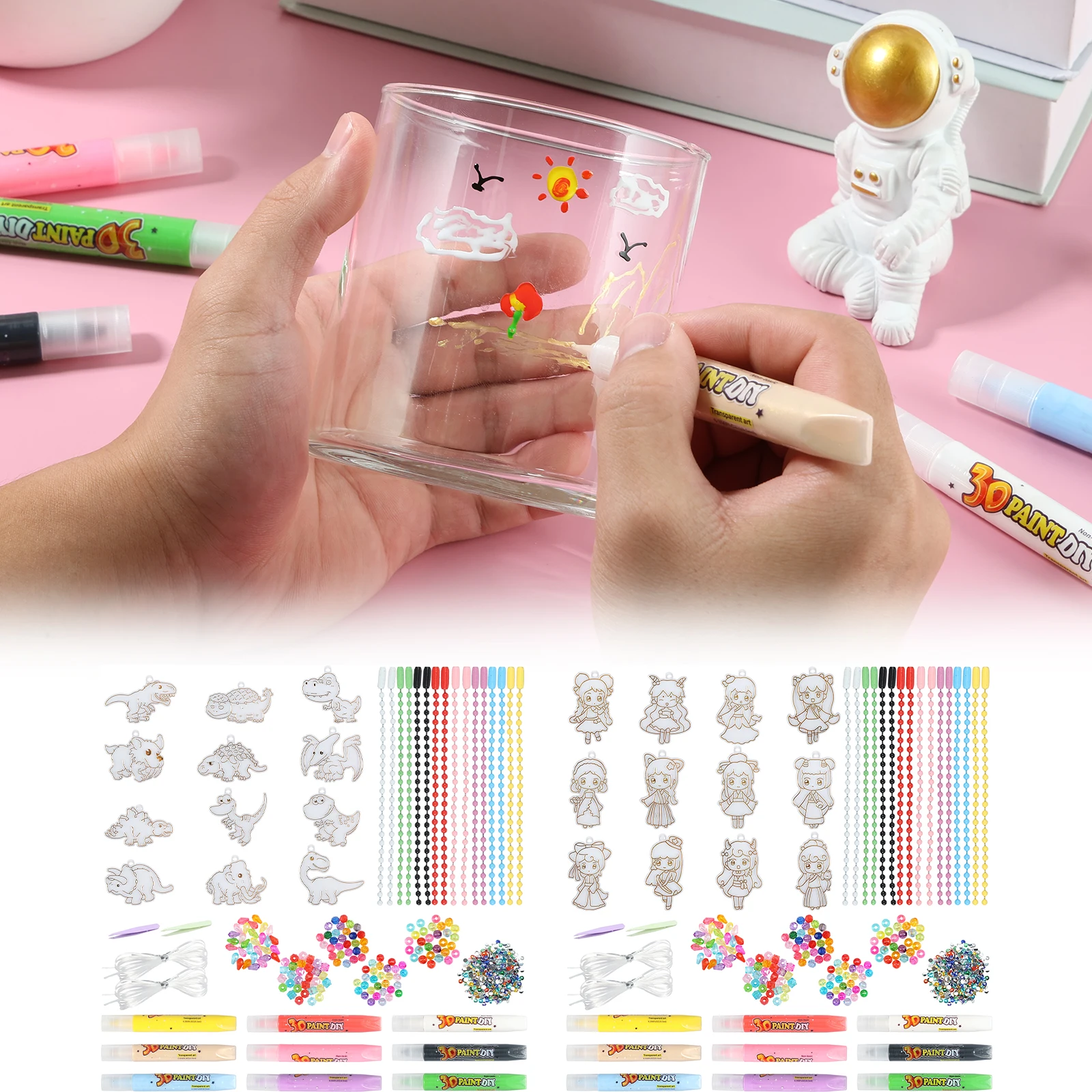 Window Paint Art Kit Window Art Suncatchers Kit Creative DIY Cartoon Graffiti Window Clings Art Kit with Accessories for 5-12
Window Paint Art Kit Window Art Suncatchers Kit Creative DIY Cartoon Graffiti Window Clings Art Kit with Accessories for 5-12