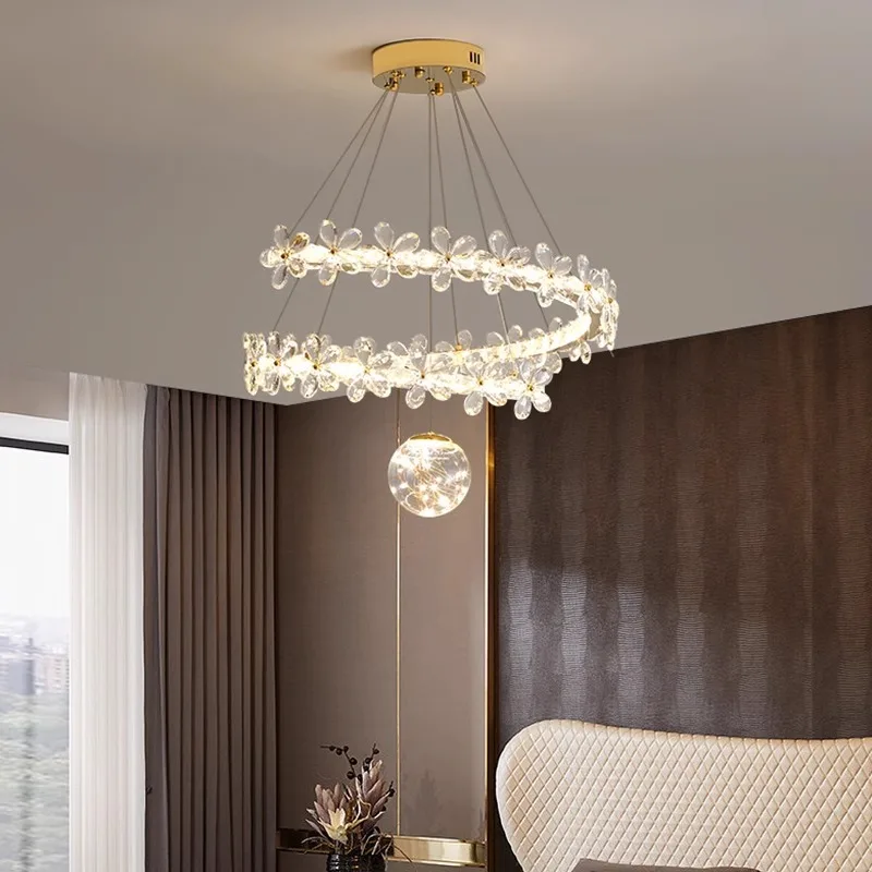 Romantic Circular Crystal Ceiling Chandelier High-end for Bedroom Living Dining Room Luxury Decorative Hanging Lamp
Romantic Circular Crystal Ceiling Chandelier High-end for Bedroom Living Dining Room Luxury Decorative Hanging Lamp