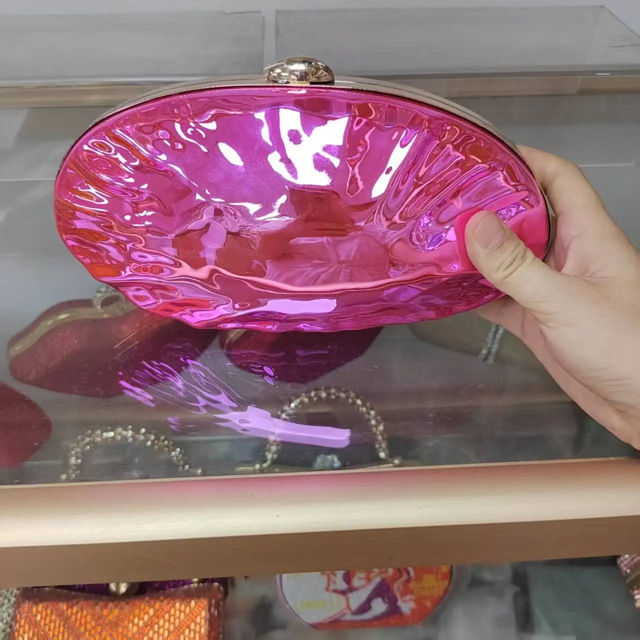 Ярко-розовый свадебный кошелек 2025 года, клатч для женщин, вечерние Bolsa Sac A Main
Ярко-розовый свадебный кошелек 2025 года, клатч для женщин, вечерние Bolsa Sac A Main