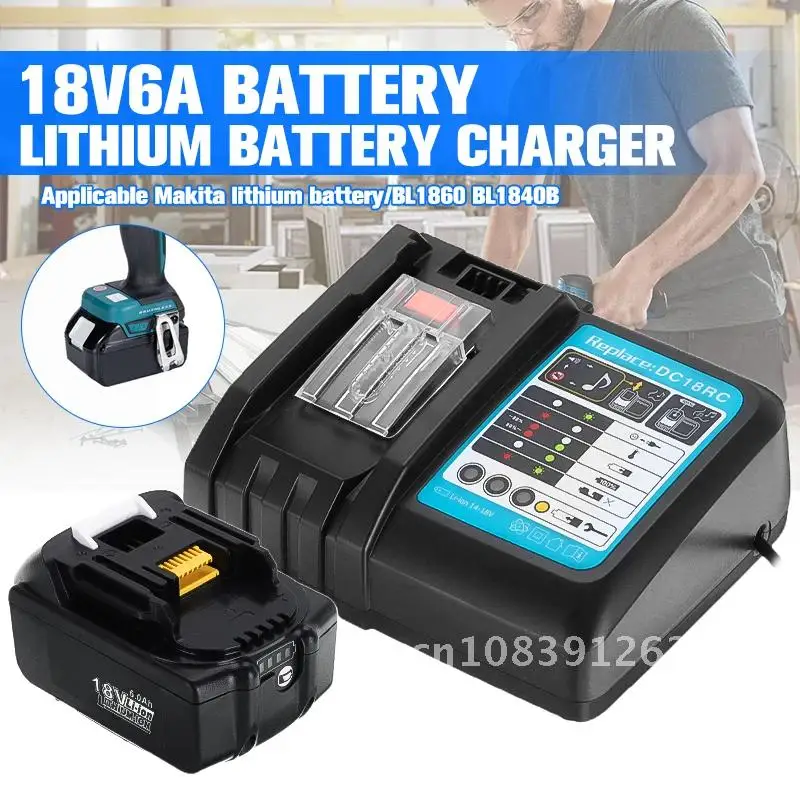 Подходит для литий-ионных аккумуляторов Makita 18 в 6 Ач BL1840 BL1850 BL1830 BL1860B LXT400 с зарядным устройством BL1860
Подходит для литий-ионных аккумуляторов Makita 18 в 6 Ач BL1840 BL1850 BL1830 BL1860B LXT400 с зарядным устройством BL1860
