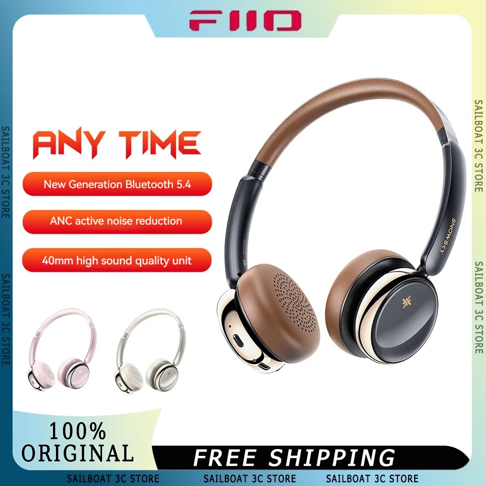 FiiO Snow Sky Anytime Wireless Headphone Active Noise Rduction High Quality Bluetooth 5.4 Long Battery Life Music Headset Custom
FiiO Snow Sky Anytime Wireless Headphone Active Noise Rduction High Quality Bluetooth 5.4 Long Battery Life Music Headset Custom