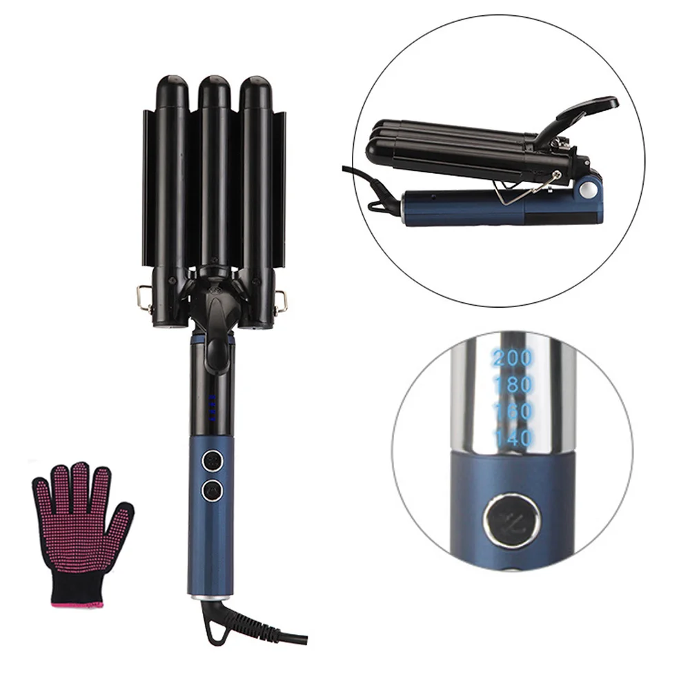 Professional Foldable Hair Curling Irons Ceramic Triple Barrel Hair Curler Hair Waver Portable Styling Tools Hair Accessories
Professional Foldable Hair Curling Irons Ceramic Triple Barrel Hair Curler Hair Waver Portable Styling Tools Hair Accessories